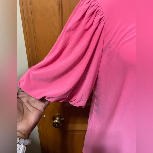 NWT Anne Klein Balloon Sleeve Top - Picture 4 of 5